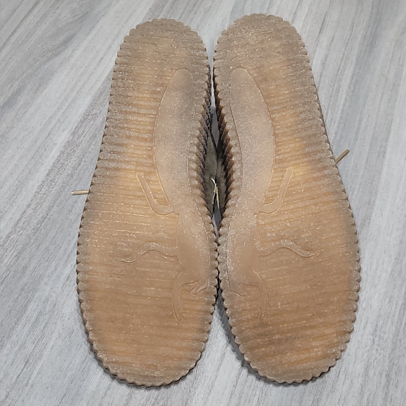 FLY London Olive Green Suede Leather Ankle Boot Bootie Wedge Heel Sneaker Sz 7.5 - Picture 6 of 10